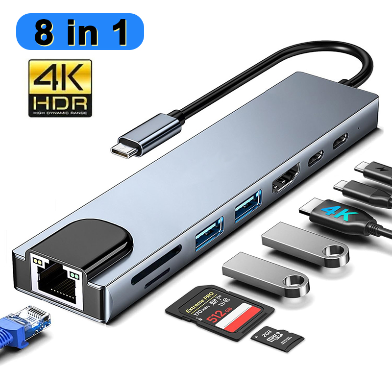 Home Assistant Sd - 8-in-1 USB Typ C Hub für