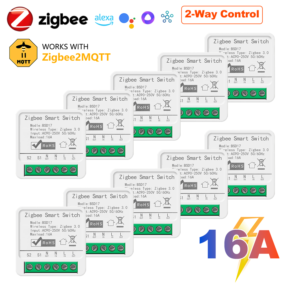 Smart Home Automation Diy - 16A ZigBee3.0 Smart Lichtschalter, Mini-DIY-Leistungsschalter für