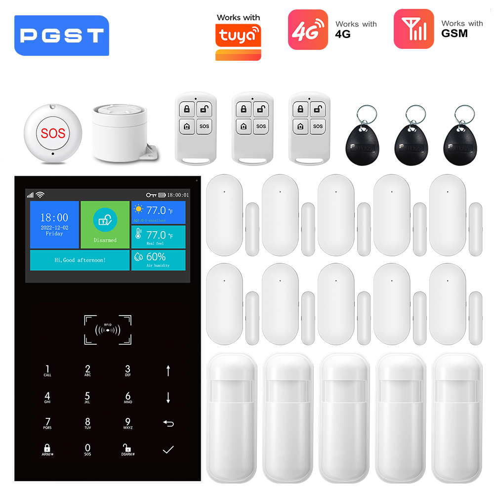 Smart Home Automation Diy - 4G GSM WLAN-Alarmsystem Kompatibel mit Tuya