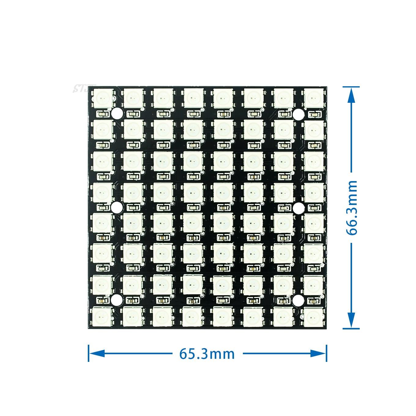 WS2812 smd LED 5050 RGB 8x8 64 – Rgb Led Matrix 8X8 Bewertung und Preis