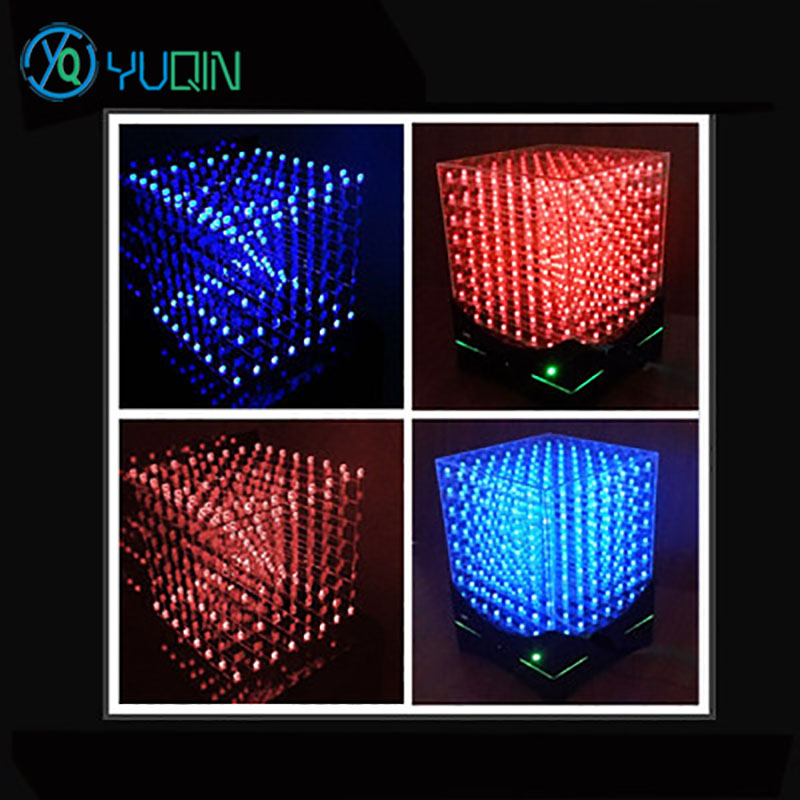 DIY 3D8 LED-Würfel-Kit 8 x 8 x – Rgb Led Matrix 8X8 Bewertung und Preis
