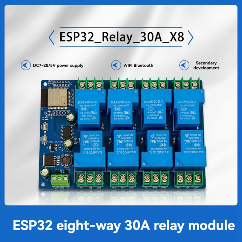 8-Kanal-Relaismodul 30 A DC7-2 – Relay 8 Channel Board Bewertung und Preis