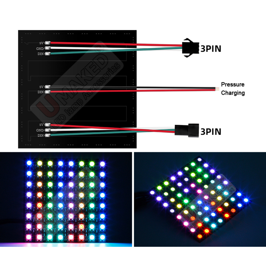2 Stück WS2812B individuell ad – Rgb Led Matrix 8X8 Bewertung und Preis