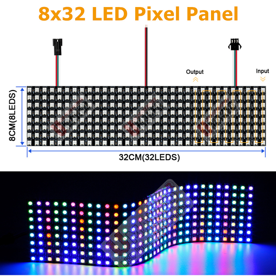 2 Stück WS2812B individuell ad – Rgb Led Matrix 8X8 Bewertung und Preis