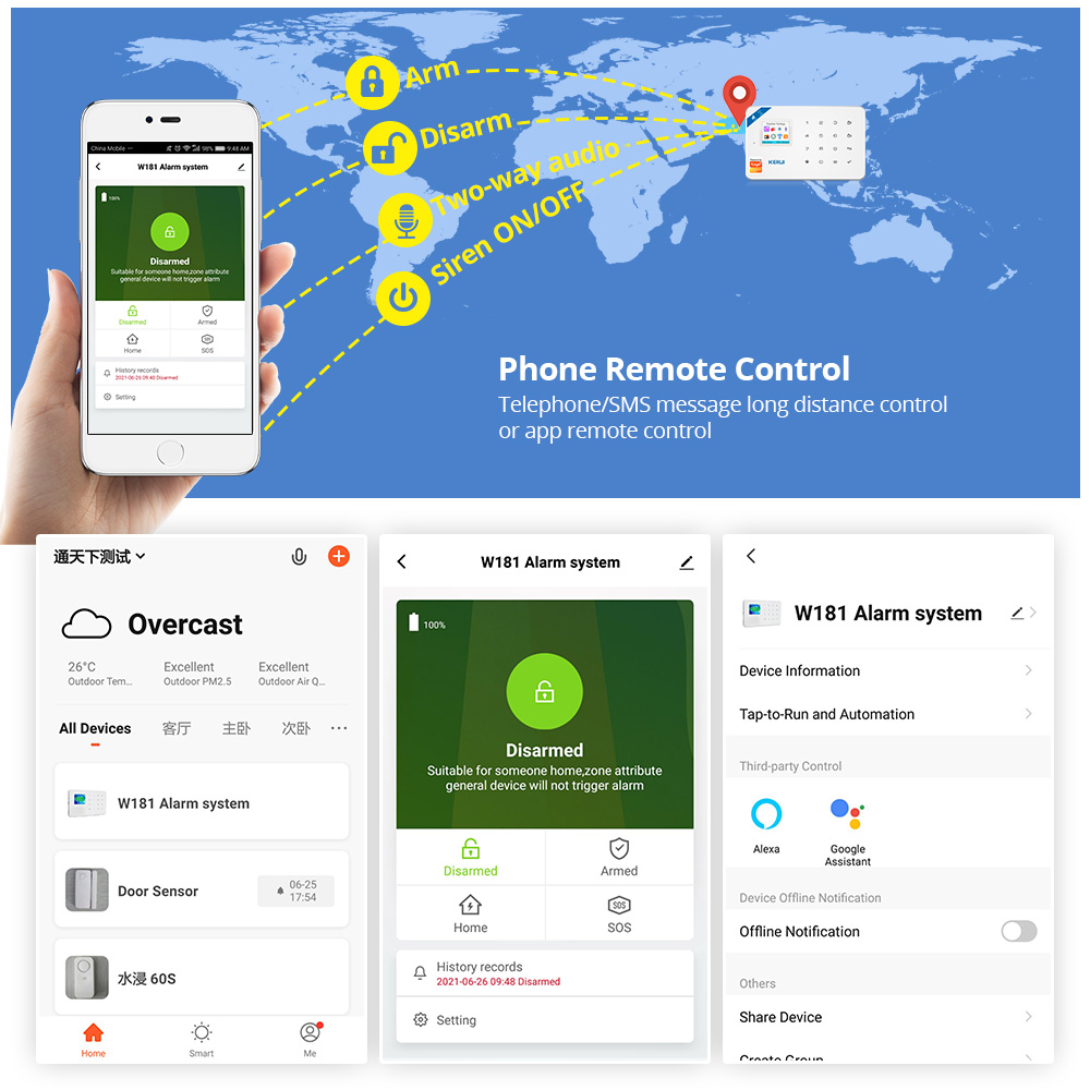 KERUI Sicherheit Alarm System  – Smart Home Automation Diy Bewertung und Preis