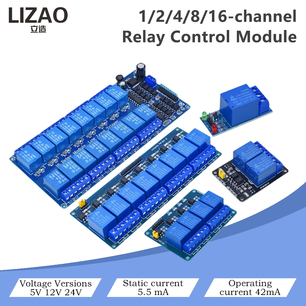 5V/12V/24V 1/2/4/8/16-Kanal-Re – Home Automation Diy Projects Bewertung und Preis