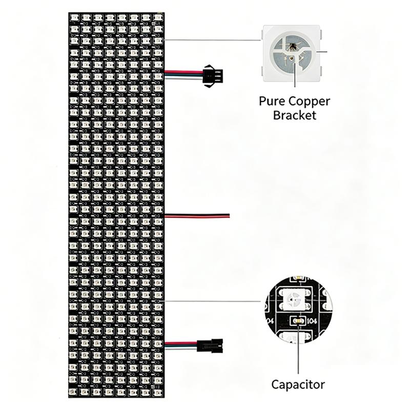 WS2812B Smart Pixel Modul Matr – Rgb Led Matrix 8X8 Bewertung und Preis