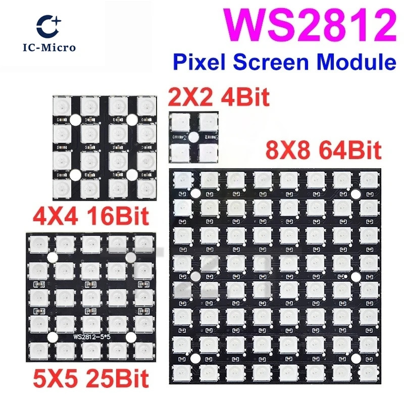 NEUE WS2812 LED 5050 RGB 8x8 L – Rgb Led Matrix 8X8 Bewertung und Preis